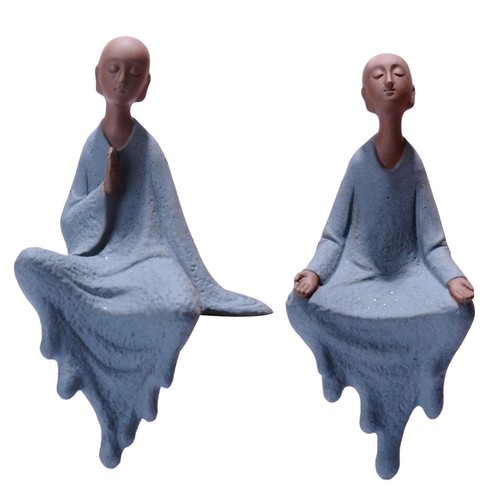 Miniature buddha monk statue - miniature,