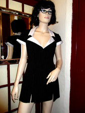 SEXY SECRETARY OUTFIT DRESS & GLASSES ANN SUMMERS UNISEX SIZE 10-12/MEDIUM