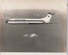 BUA BRITISH UNITED AIRWAYS VICKERS VC10 INFLIGHT VINTAGE PHOTO AIRLINE