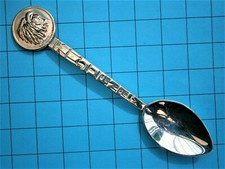 SA741) Vintage Tijuana Mexico Aztec Inca Indian Mexican Figure souvenir spoon