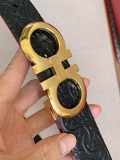 Ferragamo Men's Black Leather