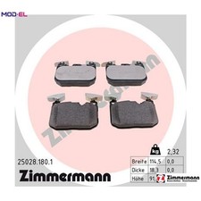 BRAKE PAD SET DISC BRAKE 25028.180.1 FOR BMW N55 B30 A 3.0L 6cyl 3 SERIES 1.5L