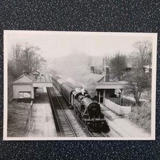 Postcard Tissington Station with a Uttoxeter to Buxton Train April 14th 1952