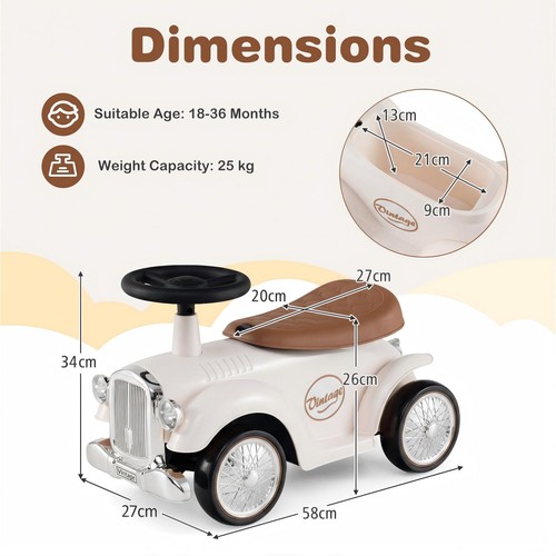 Retro ride car kids - ride,