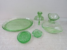 Collection of 6 Pieces Of Uranium Glass