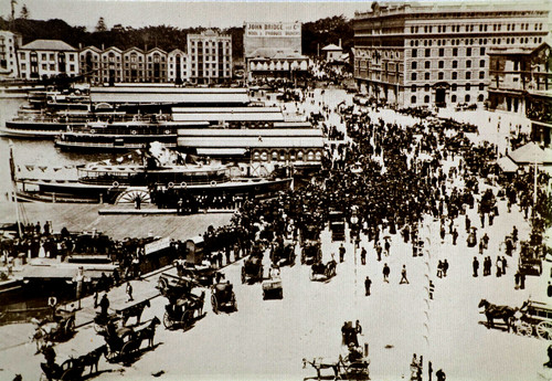 Postcard old sydney 1895 - old,