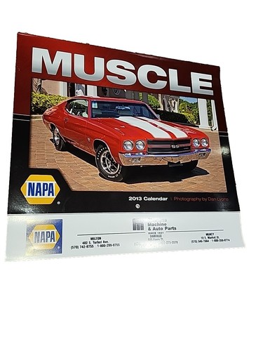 Muscle car vintage calendar - vintage,