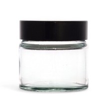 Clear Glass Jars Black Lid