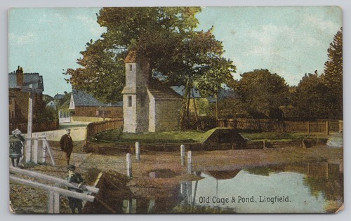 Lingfield surrey postcard - surrey,