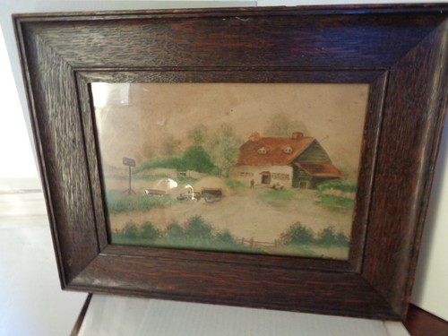 1900s watercolour painting - , the