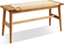 Wood Dining Bench,100% Natural