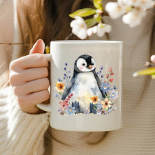 Penguin Design Mug. Coffee Tea