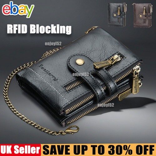 Mens rfid blocking genuine - mens,
