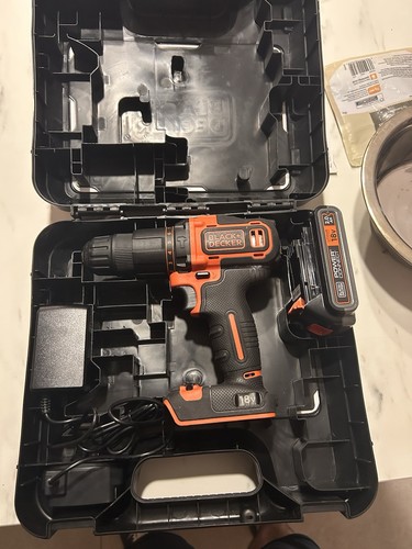 Black decker 18v drill - drill, with