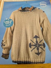 Child's Modern Snowflakes Jumper Knitting Pattern.
