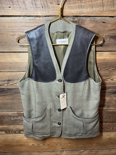 Purdey tweed gilet womens - purdey,