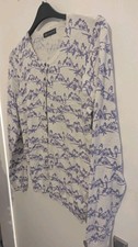 Ladies Cream Bird Print Long