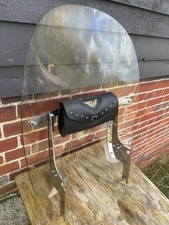 Clear Windshield with Bracket for Harley-Davidson FLHR Road King 99-18