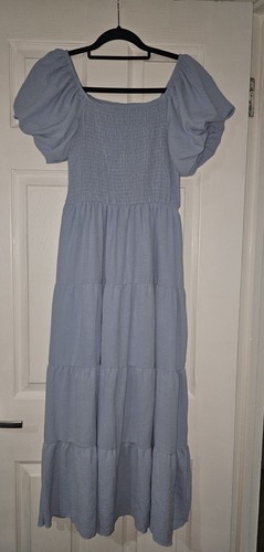 Ladies light blue dress with - ladies,
