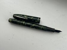 Antique Vintage Conway Stewart 75 Green Marbled Fountain Pen 14k Nib