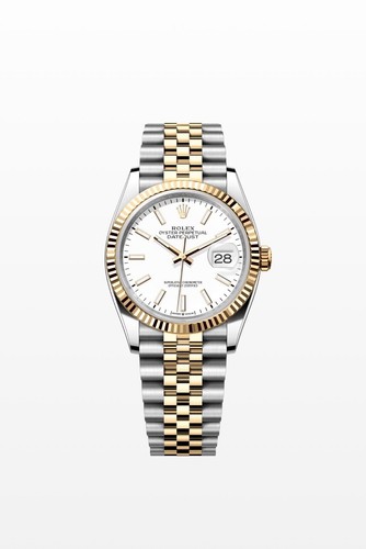 Gents rolex steel - &, yellow