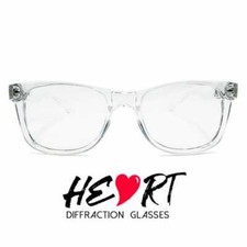 GloFX Heart Effect Diffraction Glasses – Clear