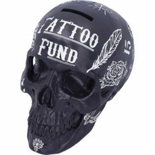 TATTOO FUND SKULL MONEY BOX
