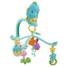 Fisher Price DFP12 3-in-1 Soothe and Play Seahorse Mobile, Baby Cot Mobile with 