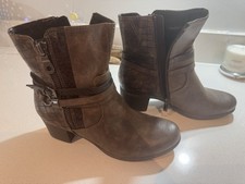 Marco Tozzi Women's Brown Ankle Boots Size 5 (38)