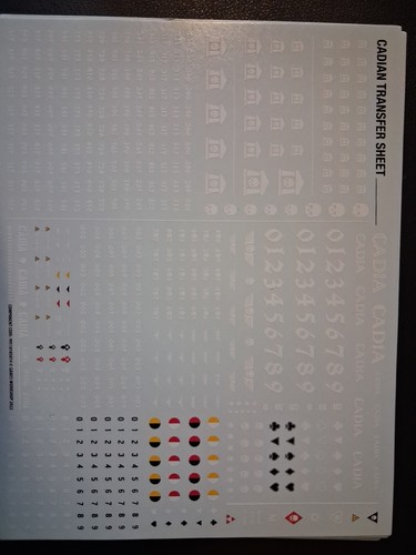 Cadian transfer sheet astra - transfer,