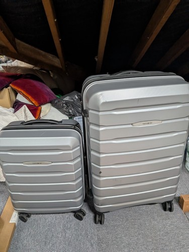 Samsonite grey suitcases set - samsonite,