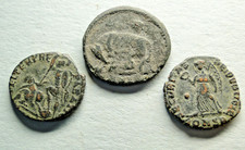 Selection of 3 Late Roman Bronze Coins for Cleaning and Identification