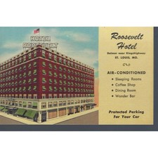 vtg Roosevelt Hotel Postcard