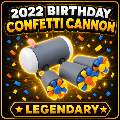 2022 birthday confetti - confetti, cannon