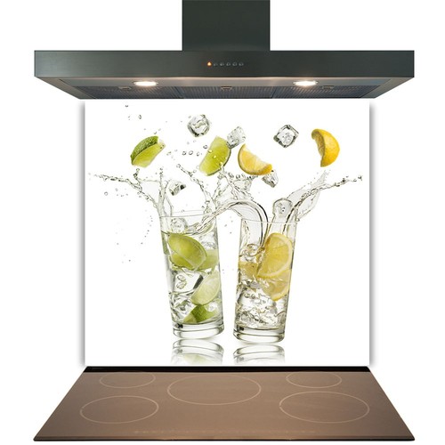 Glass splashback for kitchen - glass,