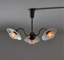 Poul Henningsen Three Armed PH Ball-crown Ceiling Light 1930’s