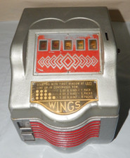 Vintage 1930's GROETCHEN Wings Penny Vendor Trade Stimulator Cigar. Slot Machine