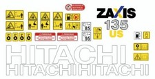Hitachi Zx 135 US-3 Decals