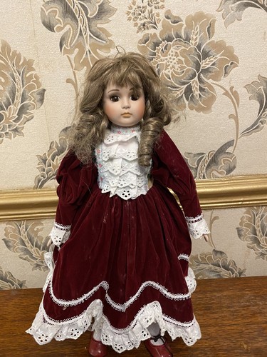 Old porcelain doll - old,
