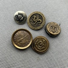 Small Lot Of Old Buttons Some