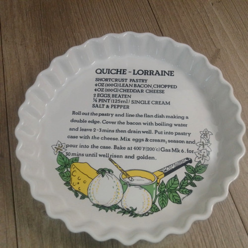 Quiche lorraine dish flan - quiche, with