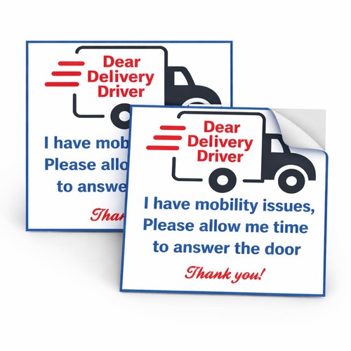 Dear delivery driver i - x,