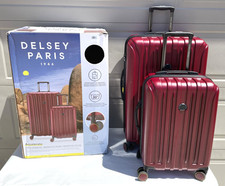 Delsey Paris Accelerate 2-Piece 30" & 22'' Carry-On Hardside Luggage Set In Red