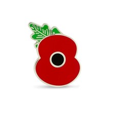 Poppie Pin 2025 Badge Red