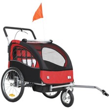 HOMCOM 2 Seat Bike Trailer