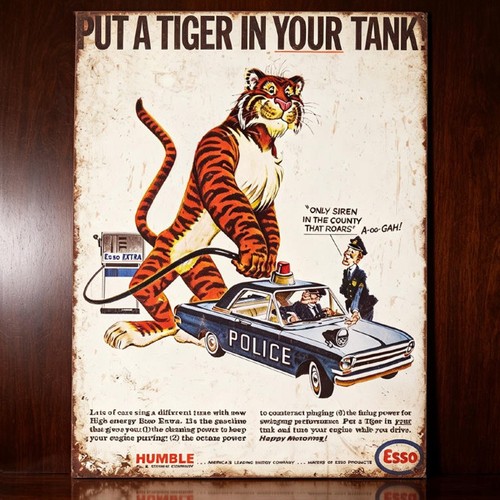 Esso oil fuel advertising - esso,