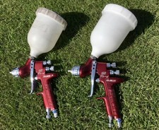 X2 DevilBiss GTi Pro.  Base 1.2tip,T2cap——Clear 1.3 tip,HVLP H1 cap