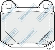 APEC BLUE Rear Brake Pad Set