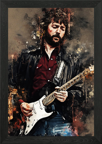 Eric clapton framed wall - eric, art