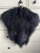 Topshop Black Large Mongolian